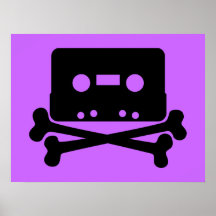 Skull Tape Poster