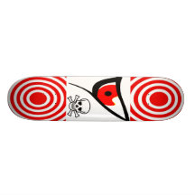 Skull Target Range Evil Eye Skateboard