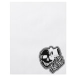 Skull Top Hat Gentleman Negative B&W