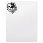 Skull Top Hat Gentleman Pink letterhead