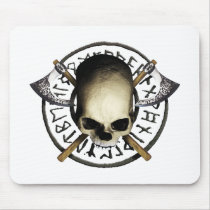 skull tribal Axe A Mousepad