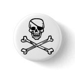Skull (white) button