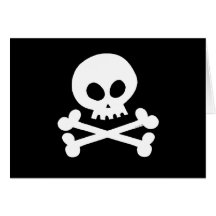 Skull (white) card