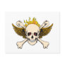 Skull Wings Fire Postcards