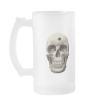 Skull with Bullet Hole Mugs