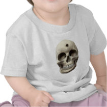Skull with Bullet Hole Tshirt