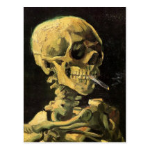 Skull with Burning Cigarette by Vincent van Gogh Postcard
