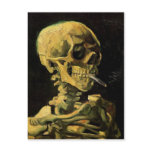 Skull with Burning Cigarette, Vincent van Gogh postcards