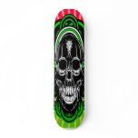 Skull With Diand in Forehead Skateboard