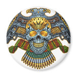 Skull with Guns and Bullets by Al Rio magnets