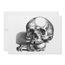 Skull with loose jawbones, Halloween idea