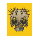 Skull With Piercings Postcards