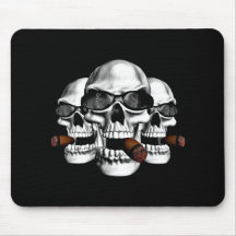 Skull with Shades Mousepads