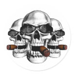 Skull with Shades Stickers