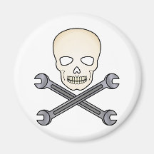 Skull & X-Wrench Magnets