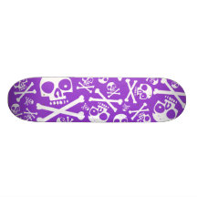 SkullDuggery Purple Skateboard Deck