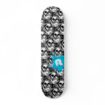 SKULLED WHITE SKATE BOARD DECKS