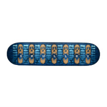 SkulleX "Blue Grill" Skateboard Deck