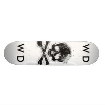 SKULLS-26, W D, W D CUSTOM SKATE BOARD