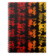 Skulls and Bones Crossbones Notebooks