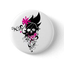 Skulls-and-Curls Buttons