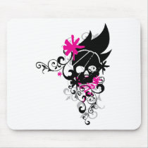 Skulls-and-Curls Mouse Mats