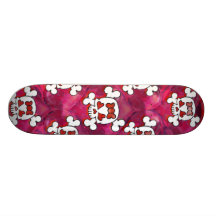 Skulls and Hearts Girl Skateboard Decks