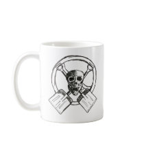 skulls and shovels coffee mug