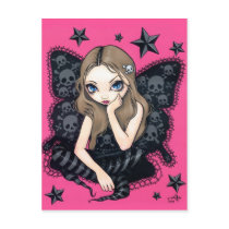 "Skulls and Stars" Postcard