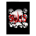 Skulls in Shadows Greeting Card