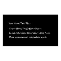 Skulls in the Weeds business cards