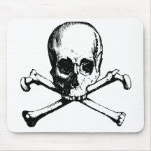 skulls mouse pad
