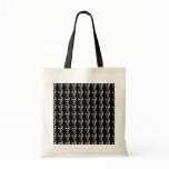 Skulls Pattern. Black and White. Bags