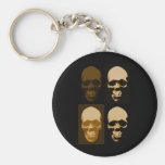 Skulls Pop Art Style Keychain