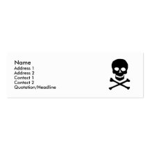Skulls Profile Card Business Card