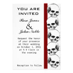 Skulls (Red) Wedding Invitation