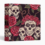 Skulls & Roses 3 Ring Binder