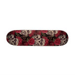 Skulls & Roses Custom Skate Board