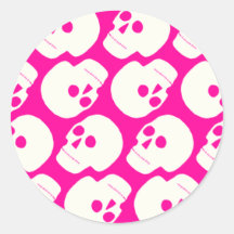 Skulls Round Sticker