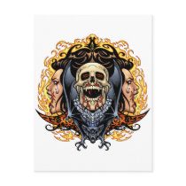 Skulls, Vampires and Bats customizable by Al Rio. Post Cards