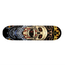 Skulls, Vampires and Bats customizable by Al Rio Skate Decks