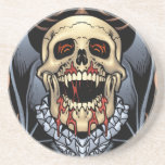 Skulls, Vampires and Bats Gothic Design by Al Rio coasters