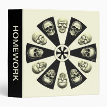 Skulls Vinyl Binder