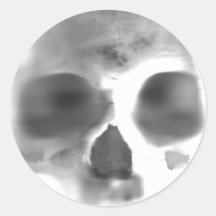 Skully Top Schwag Round Sticker