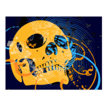 skullz. up twisted arrows. post cards
