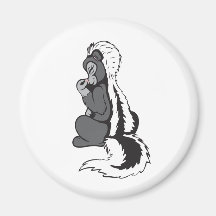 Skunk!  Customizable! Refrigerator Magnet