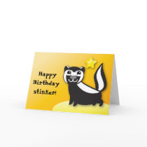 SKUNK cute Kawaii smiling Greeting Cards