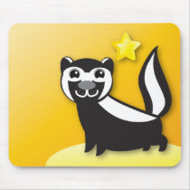 SKUNK cute Kawaii smiling Mousepad