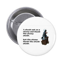 Skunk on the Stump Pins