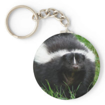 Skunk Photo Keychain